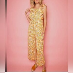 Dazey LA Sunburst Floral Jumpsuit M